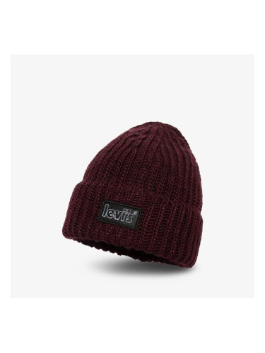 Levi's Шапка Chunky Beanie дамски Аксесоари Зимни шапки D7257-0003 Бордо