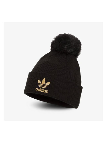 Adidas Шапка W Fur Pom Beani дамски Аксесоари Зимни шапки H35531 Черен