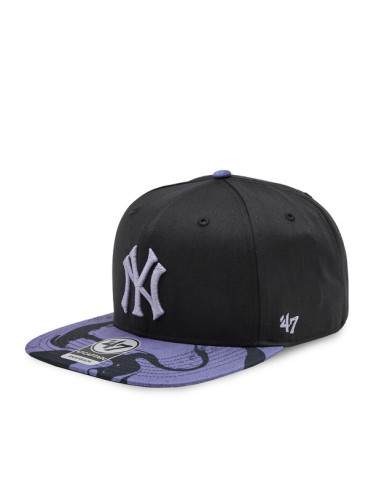 47 Brand Шапка с козирка Mlb New York Yankees Enamel Twist Tt '47 Captain B-ENLCP17CTP-BK Черен