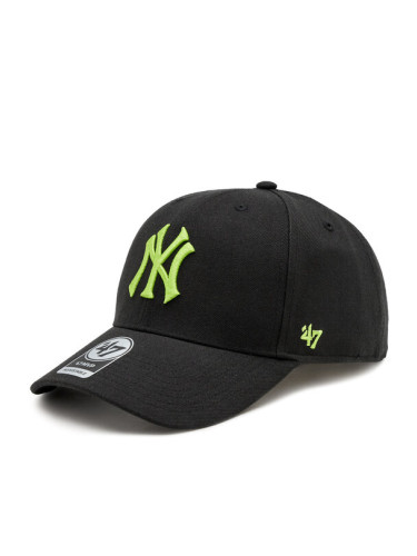 47 Brand Шапка с козирка Mlb New York Yankees '47 Mvp Snapback B-MVPSP17WBP-BKAM Черен