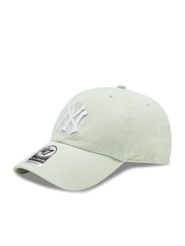 47 Brand Шапка с козирка Mlb New York Yankees ’47 Clean Up W/No Loop Label B-NLRGW17GWS-B0B Зелен