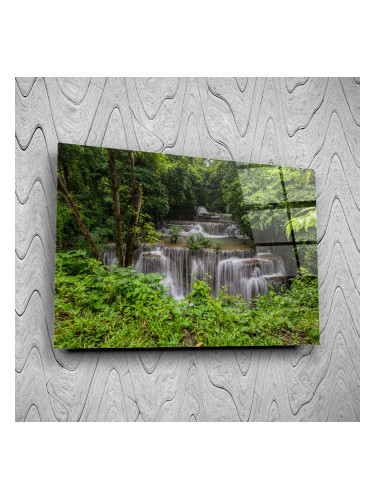 Стъклено АРТ пано - Водопади в гората