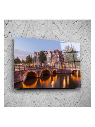 Стъклено АРТ пано - Мост в Амстердам