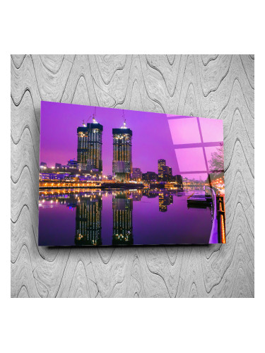 Стъклено АРТ пано - Лилаво небе