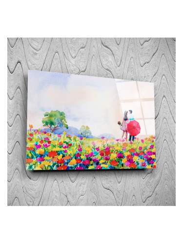 Стъклено АРТ пано - Шарена целувка