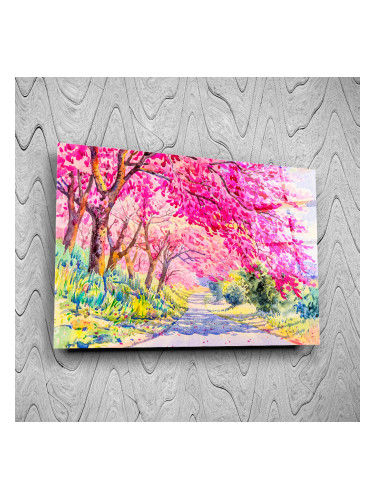 Стъклено АРТ пано - Розова тишина