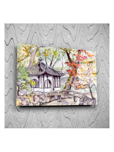 Стъклено АРТ пано - Горска къща