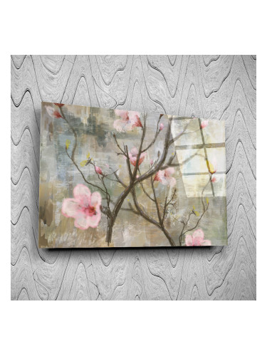 Стъклено АРТ пано - Розова клонка