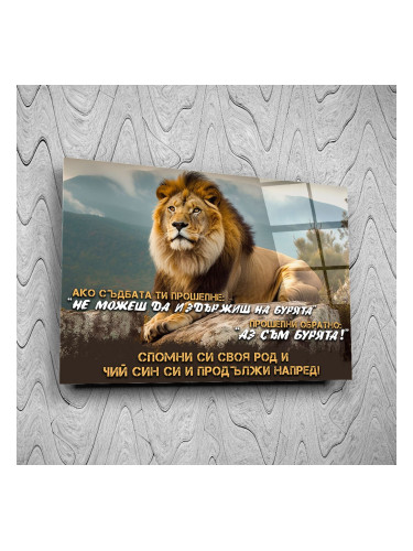 Стъклено АРТ пано - Аз съм бурята