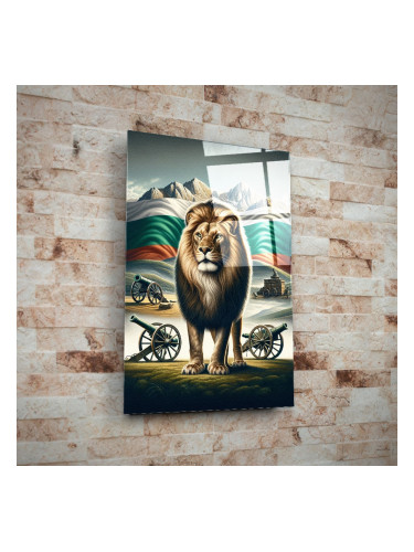 Стъклено АРТ пано - Български лъв