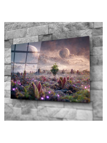 Стъклено АРТ пано -  Нови светове