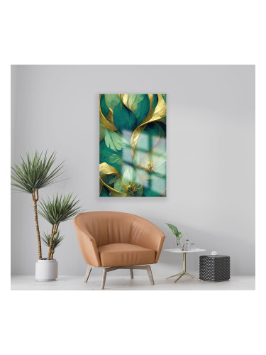 Стъклено АРТ пано - Златен вихър