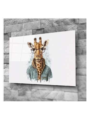 Стъклено АРТ пано - Моден жираф