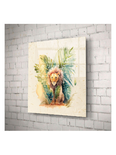 Стъклено АРТ пано - Крал на джунглата