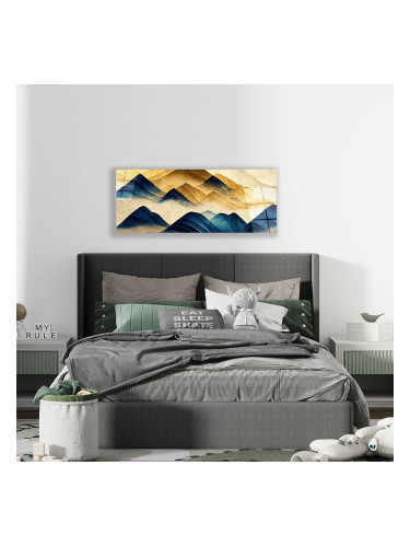 Стъклено АРТ пано - Златни върхове