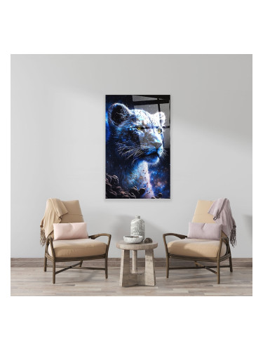 Стъклено АРТ пано - Звезден леопард