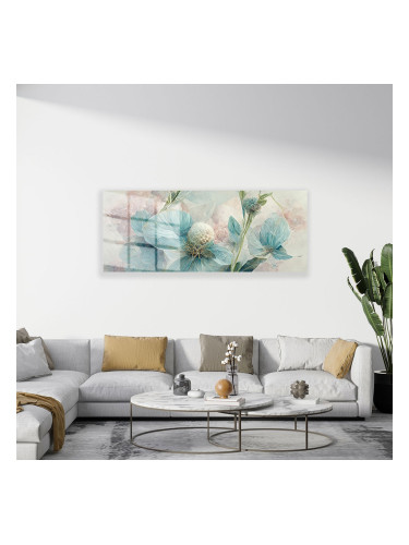 Стъклено АРТ пано - Синя нежност