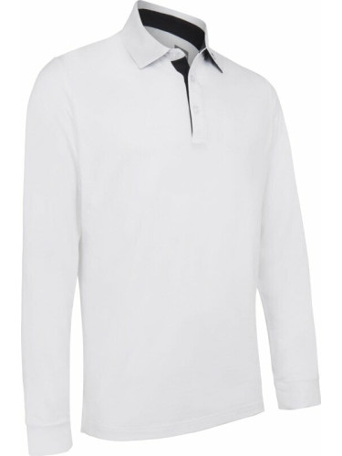Callaway Mens Long Sleeve Performance Polo Bright White S Риза за поло