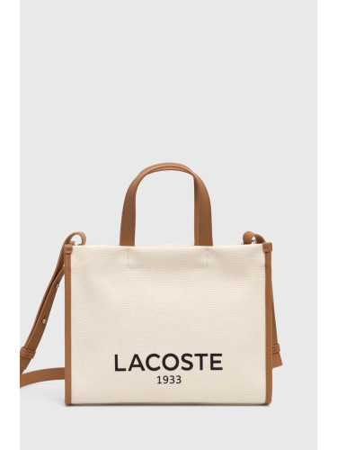 Чанта Lacoste в бежово