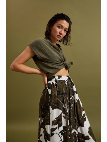 Marisse Women's Shirt L-Ko-4363 D.Olive