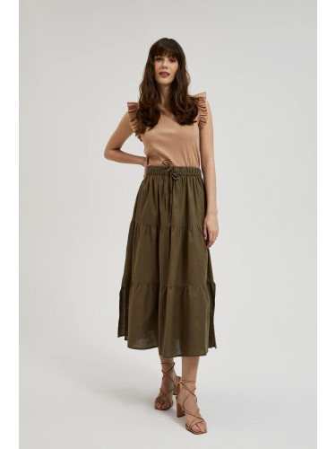 Дамска маслиненозелена пола MOODO