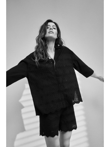 Marisse Women's Shirt L-Ko-4340 Black