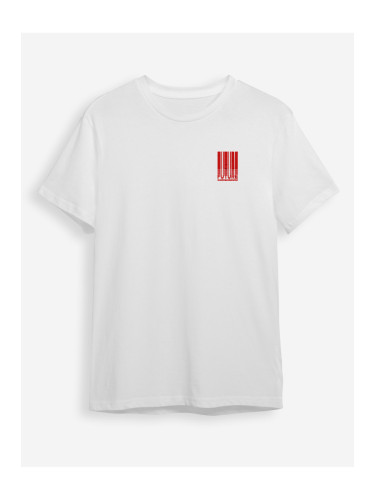 Trendyol White Text Printed Regular/Normal Cut T-shirt