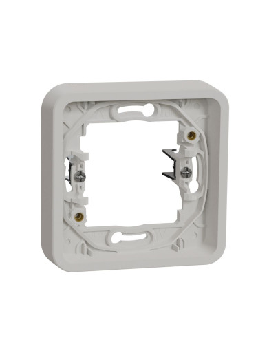 Монтажна рамка, единична, бял, PC, MUR39108