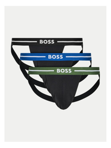 Boss Комплект 3 чифта слипове Jock Strap Jockstrap 3P Bold 50514965 Цветен