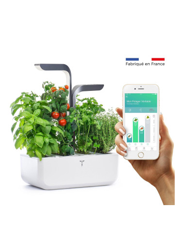 Настолна домашна градина Véritable® CONNECT Garden - цвят бял и графит