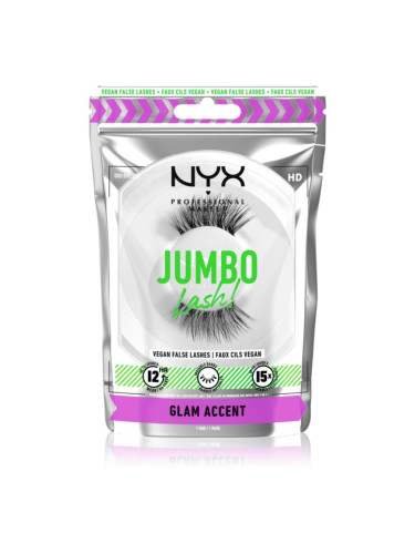 NYX Professional Makeup Jumbo Lash! изкуствени мигли тип 06 Glam Accent 1 чифт