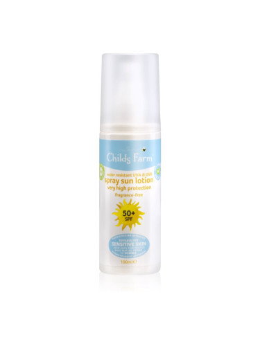 Childs Farm Spray Sun Lotion слънцезащитен спрей за деца SPF 50+ 100 мл.