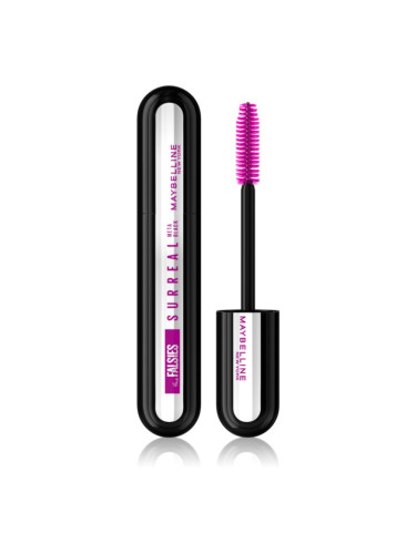 MAYBELLINE NEW YORK The Falsies Surreal спирала за обем и удължаване на мигли екстра черно цвят Meta Black 10 мл.