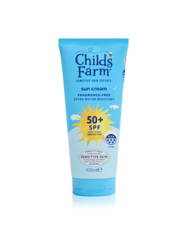 Childs Farm Suncare Sun Cream слънцезащитен крем SPF 50+ без парфюм 100 мл.