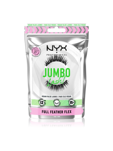 NYX Professional Makeup Jumbo Lash! изкуствени мигли тип 07 Full Feather Flex 1 чифт