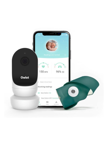 Owlet Monitor Duo Smart Sock 3 & Cam 2 комплект за бебета Deep Sea Green 1 бр.
