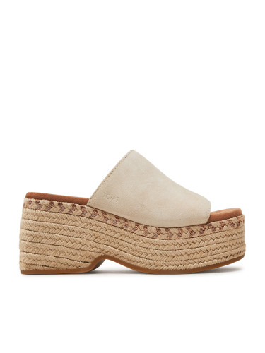 Еспадрили Toms Laila Mule 10020747 Екрю