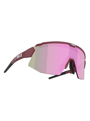 Bliz Breeze Small 52212-44 Matt Burgundy/Brown w Rose Multi plus Spare lens Pink Колоездене очила