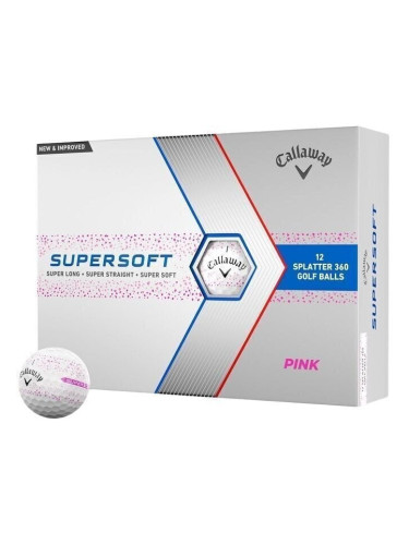 Callaway Supersoft Pink Splatter Golf Balls