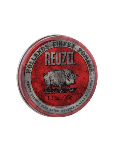 Reuzel Hollands Finest Pomade Water Soluble High Shine Гел за коса за мъже 35 гр