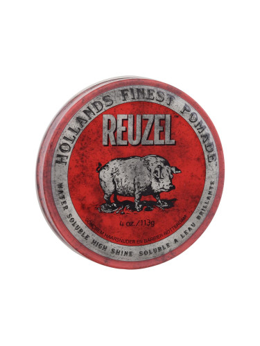 Reuzel Hollands Finest Pomade Water Soluble High Shine Гел за коса за мъже 113 гр