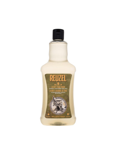 Reuzel 3 in 1 Tea Tree Шампоан за мъже 1000 ml