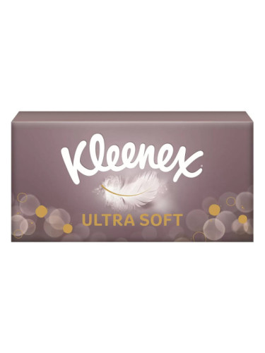 KLEENEX ULTRA SOFT Кърпи в кутия 3 пласта/ 64 бр.