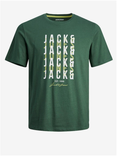 Dark green men's T-shirt Jack & Jones Delvin