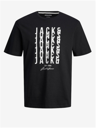 Men's Black T-Shirt Jack & Jones Delvin - Men