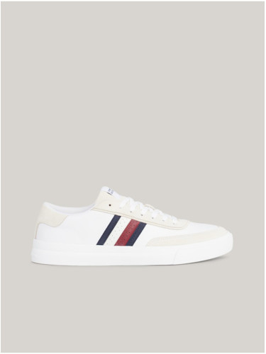 TOMMY HILFIGER MEN'S WHITE SPORTS SHOES