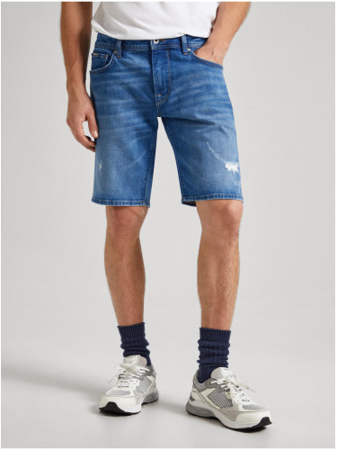 Men's Blue Denim Shorts Pepe Jeans - Men's