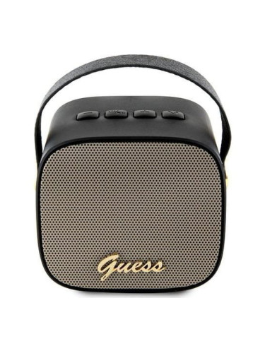 Bluetooth колонка Guess Mini Bluetooth Speaker PU 4G Strap - Черни