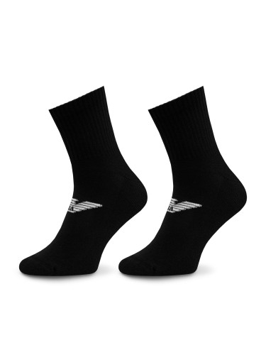 Комплект 2 чифта дълги чорапи мъжки Emporio Armani 303222 4R300 00020 Черен