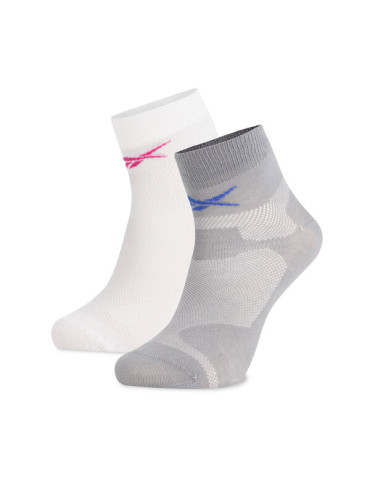 Reebok Комплект 2 чифта къси чорапи унисекс R0403-SS24 (2-pack) Бял